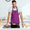 Zig Zag Purple Pattern Print Men's Apron-grizzshop