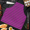 Zig Zag Purple Pattern Print Men's Apron-grizzshop