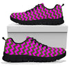Zig Zag Purple Pattern Print Sneaker Shoes For Men Women-grizzshop