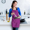 Zig Zag Purple Pattern Print Women's Apron-grizzshop