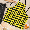 Zig Zag Yellow Pattern Print Women's Apron-grizzshop