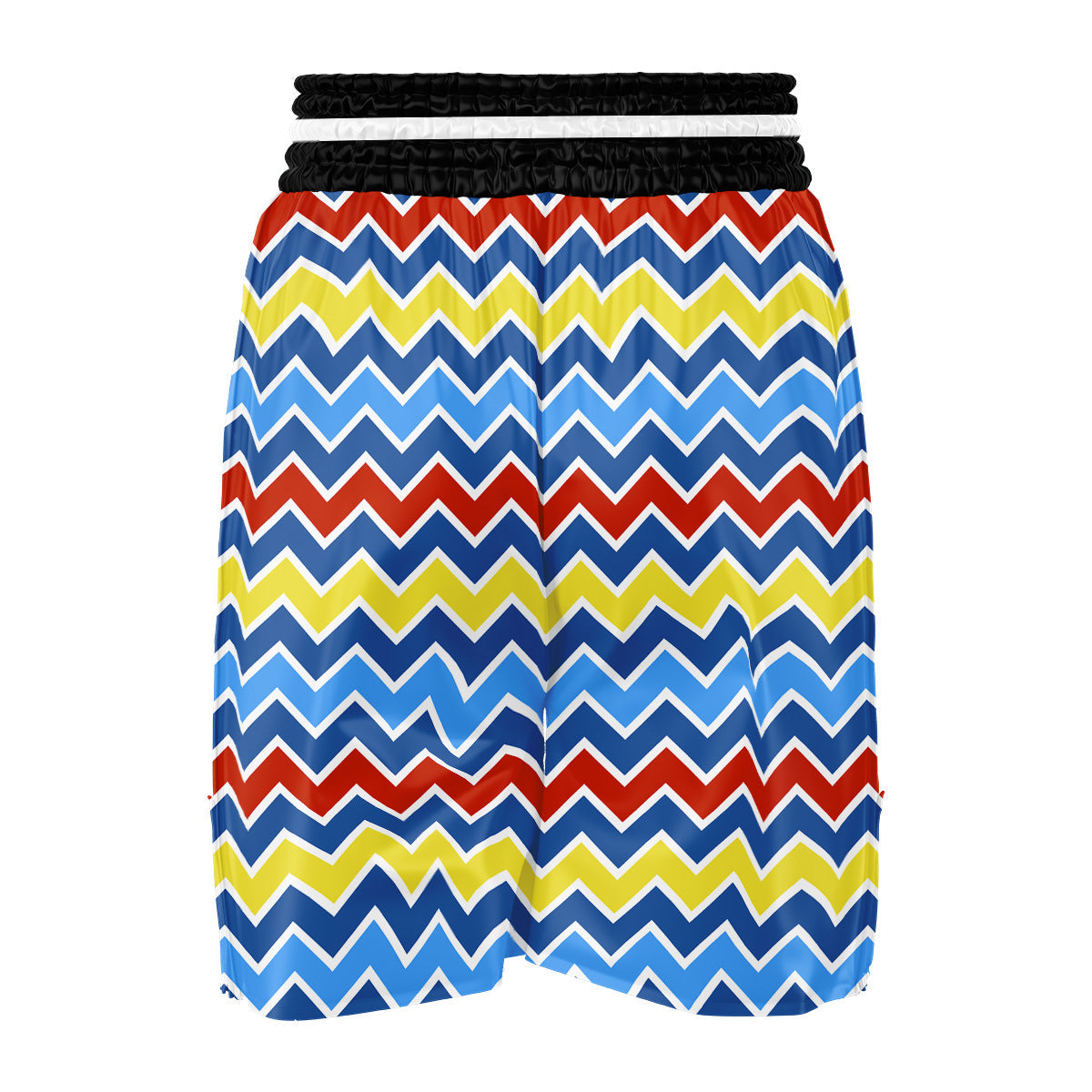 Zigzag Autism Awareness Color Print Pattern Boxing Shorts-grizzshop