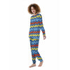 Zigzag Autism Awareness Color Print Pattern Women's Pajamas-grizzshop