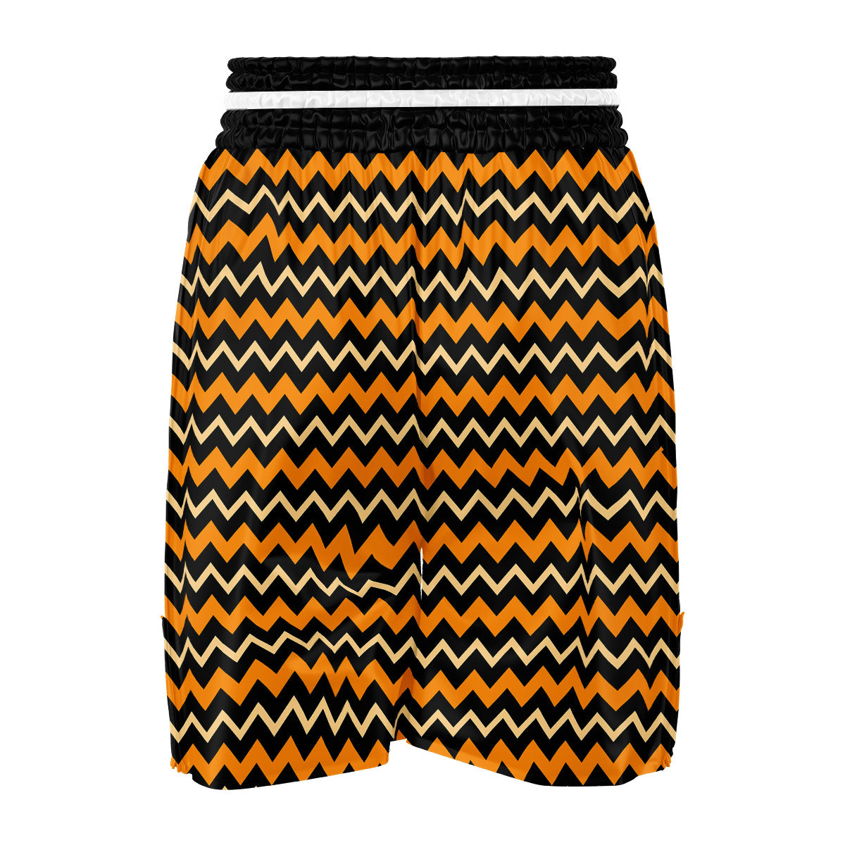 Zigzag Halloween Print Pattern Boxing Shorts-grizzshop