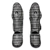 Zigzag Lines Black Print Pattern Muay Thai Shin Guards-grizzshop