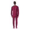 Zigzag Magenta Pink Print Pattern Men's Pajamas-grizzshop