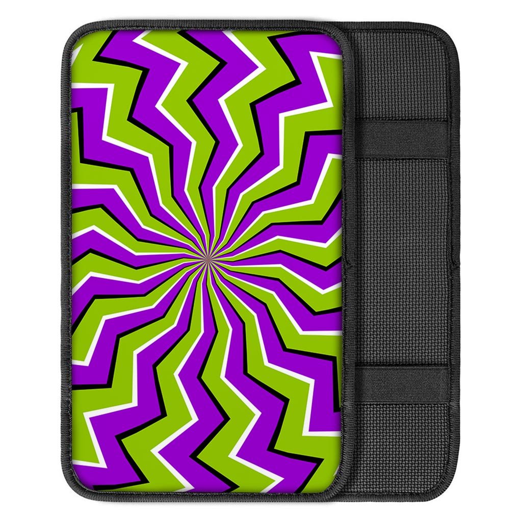 Zigzag Optical illusion Car Console Cover-grizzshop