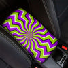 Zigzag Optical illusion Car Console Cover-grizzshop