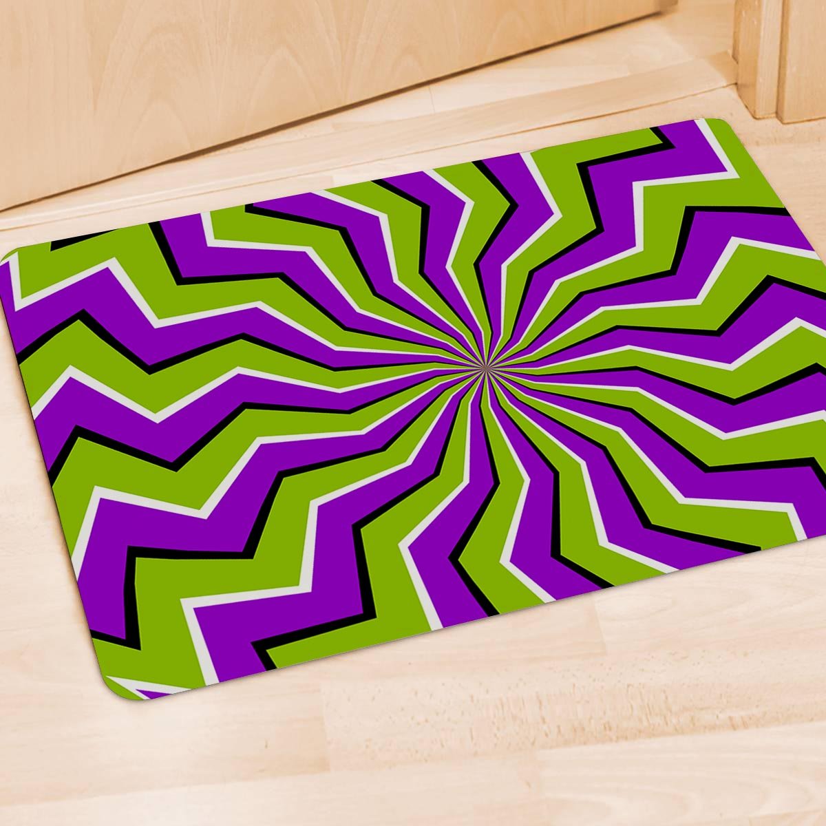 Zigzag Optical illusion Door Mat-grizzshop