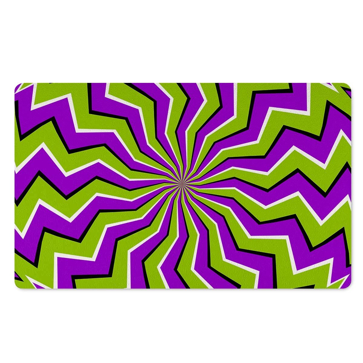 Zigzag Optical illusion Door Mat-grizzshop