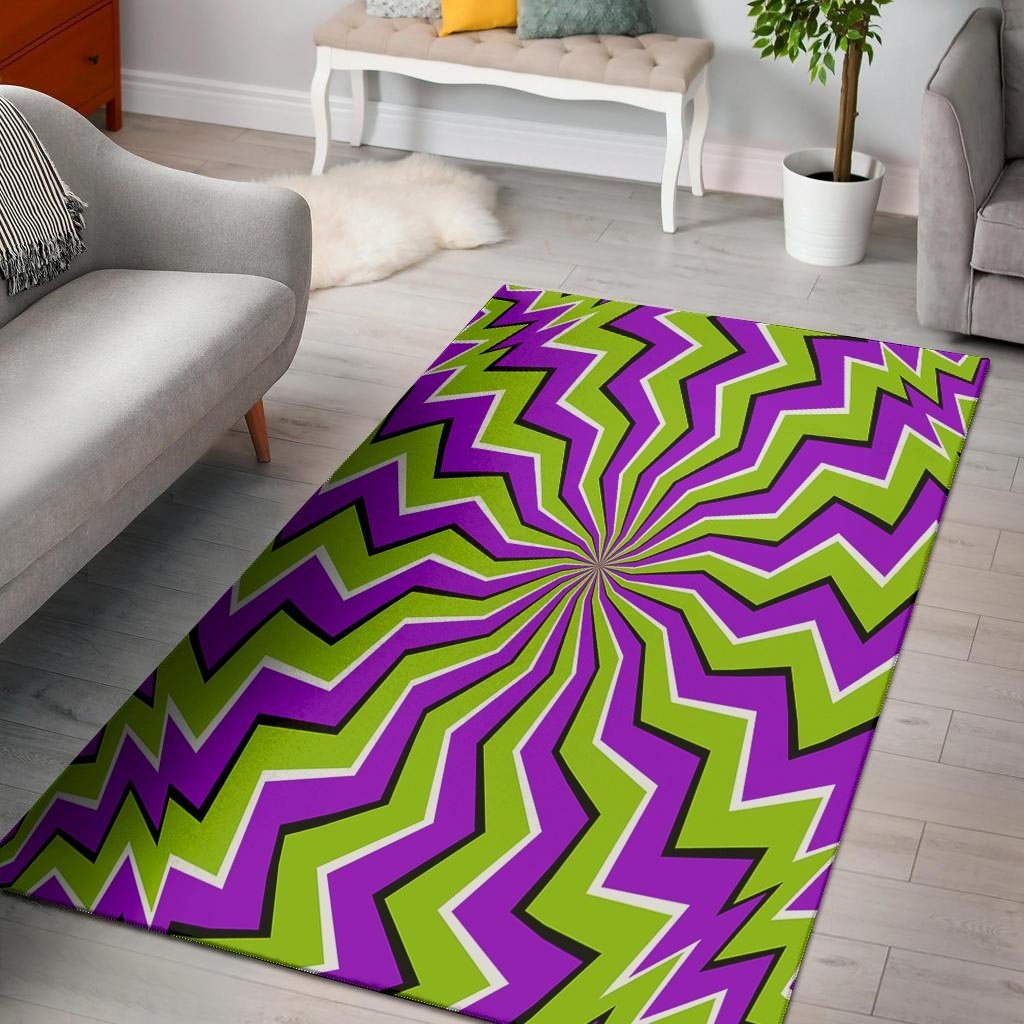 Zigzag Optical illusion Floor Mat-grizzshop