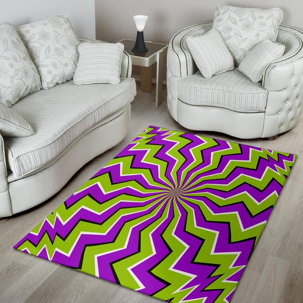 Zigzag Optical illusion Floor Mat-grizzshop