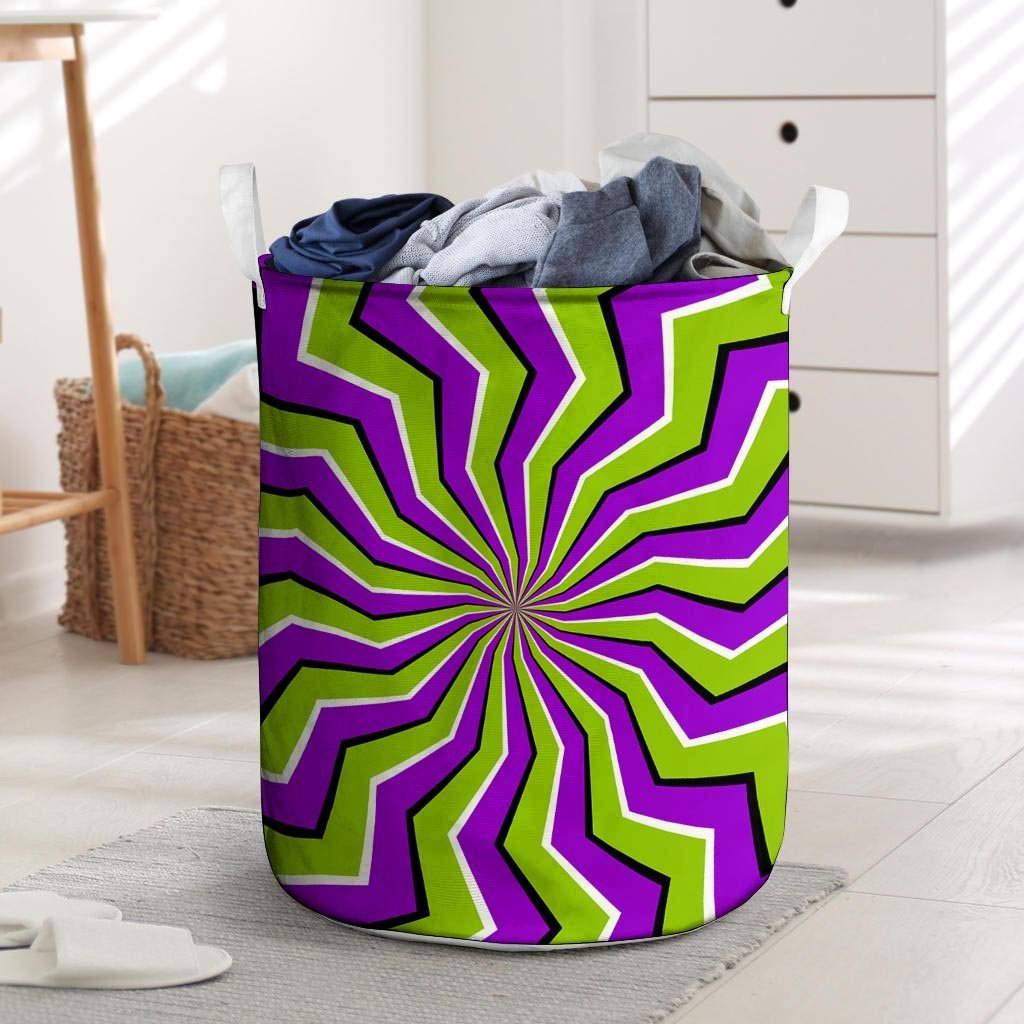 Zigzag Optical illusion Laundry Basket-grizzshop