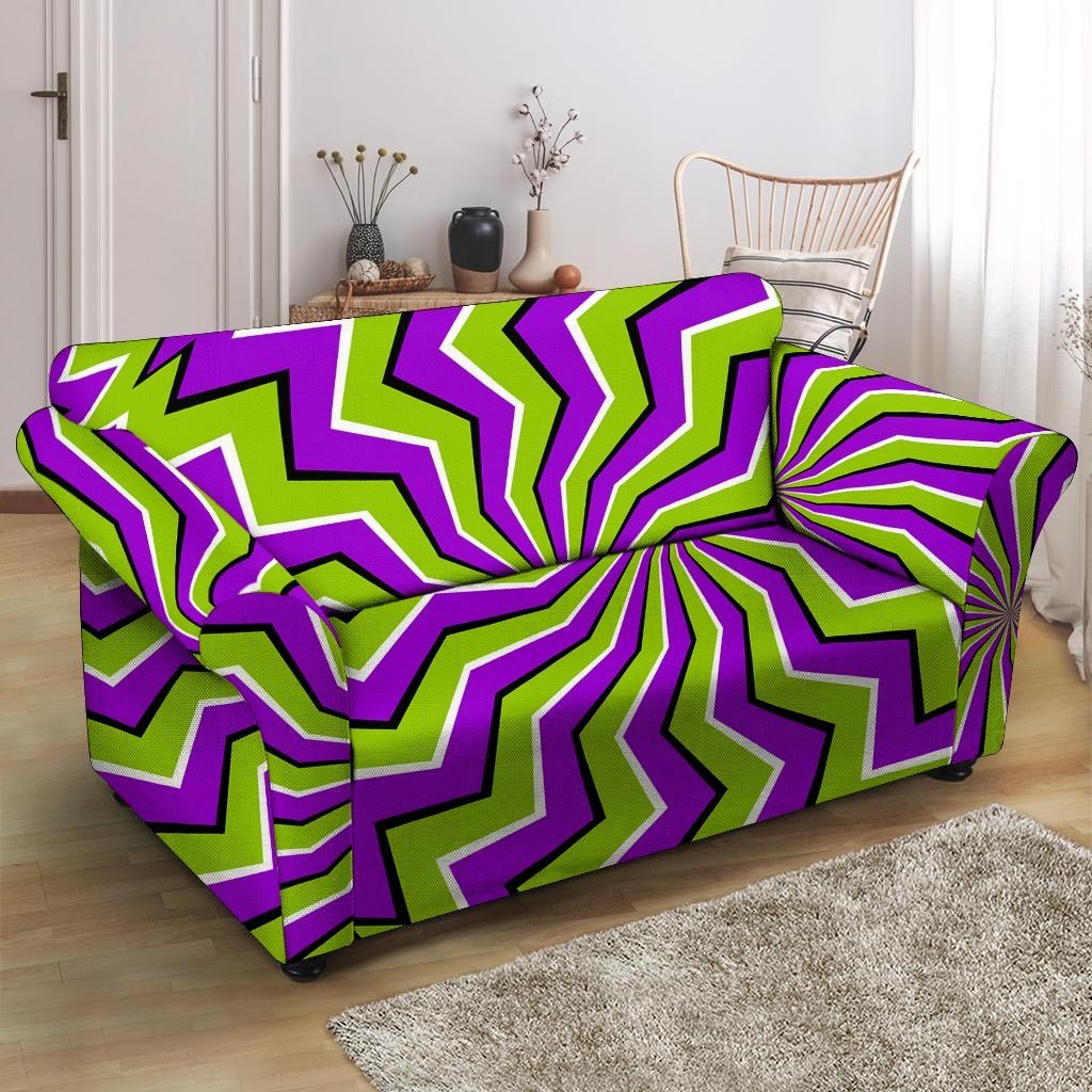 Zigzag Optical illusion Loveseat Cover-grizzshop