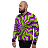 Zigzag Optical illusion Men's Bomber Jacket-grizzshop