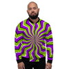 Zigzag Optical illusion Men's Bomber Jacket-grizzshop