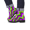 Zigzag Optical illusion Men's Boots-grizzshop
