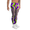 Zigzag Optical illusion Men's Leggings-grizzshop