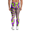 Zigzag Optical illusion Men's Leggings-grizzshop