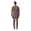 Zigzag Optical illusion Men's Pajamas-grizzshop