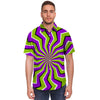 Zigzag Optical illusion Men's Short Sleeve Shirt-grizzshop