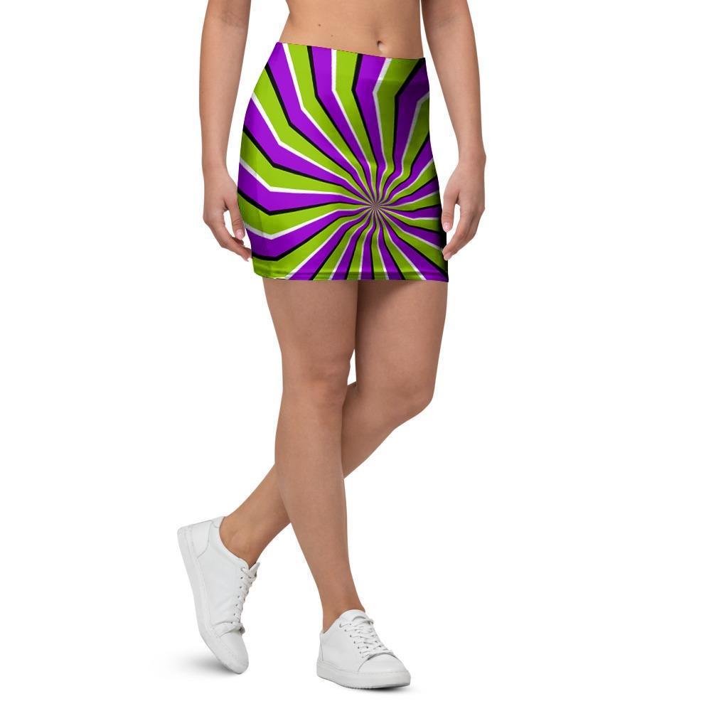 Zigzag Optical illusion Mini Skirt-grizzshop