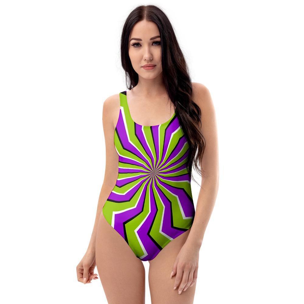 Zigzag Optical illusion One Piece Swimsuite-grizzshop