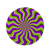 Zigzag Optical illusion Round Rug-grizzshop