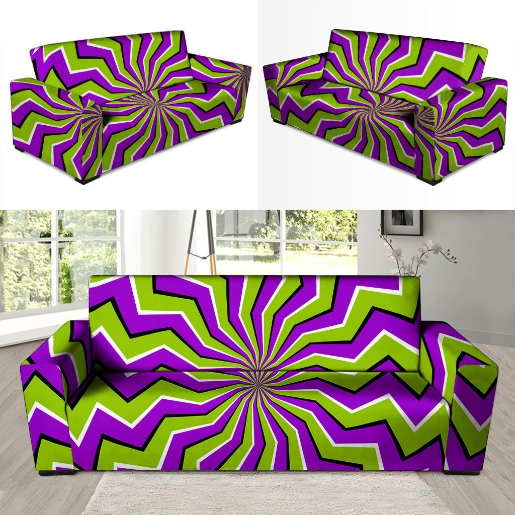 Zigzag Optical illusion Sofa Cover-grizzshop