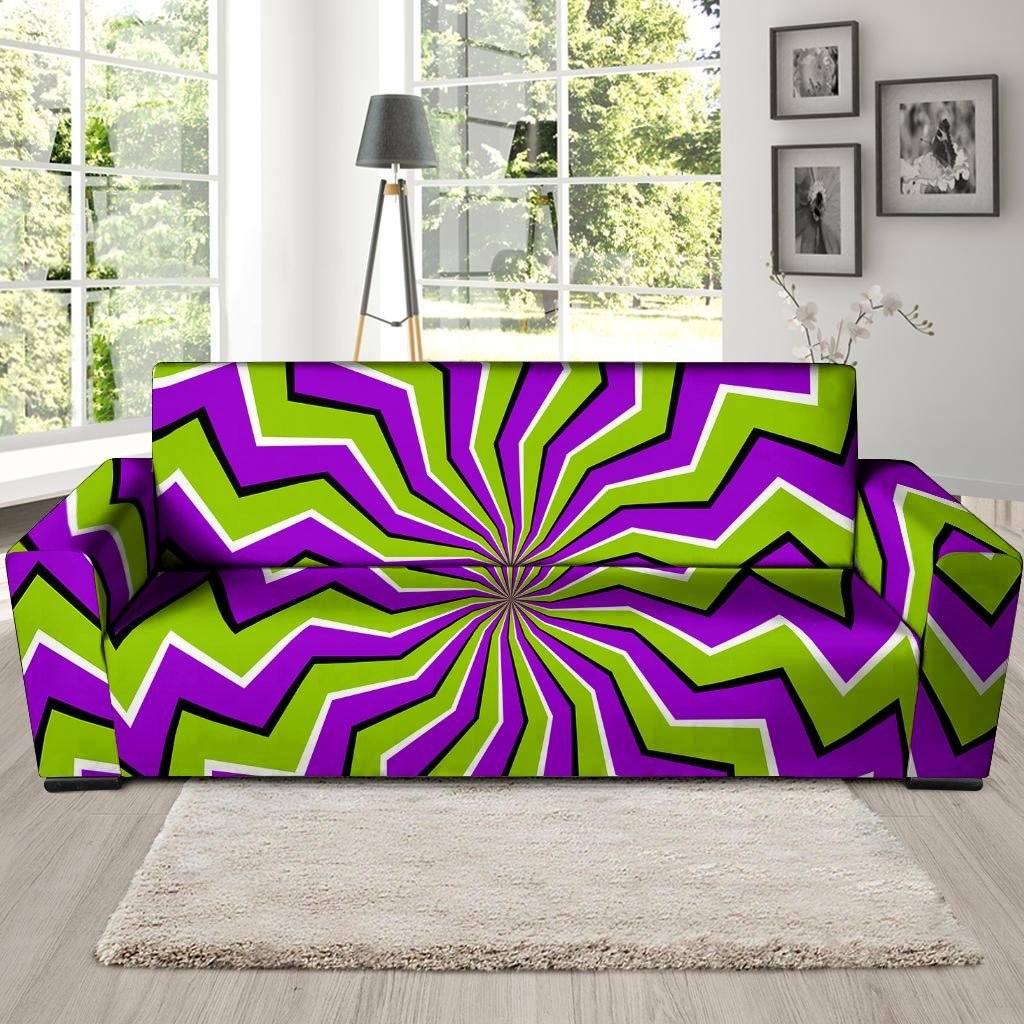 Zigzag Optical illusion Sofa Cover-grizzshop