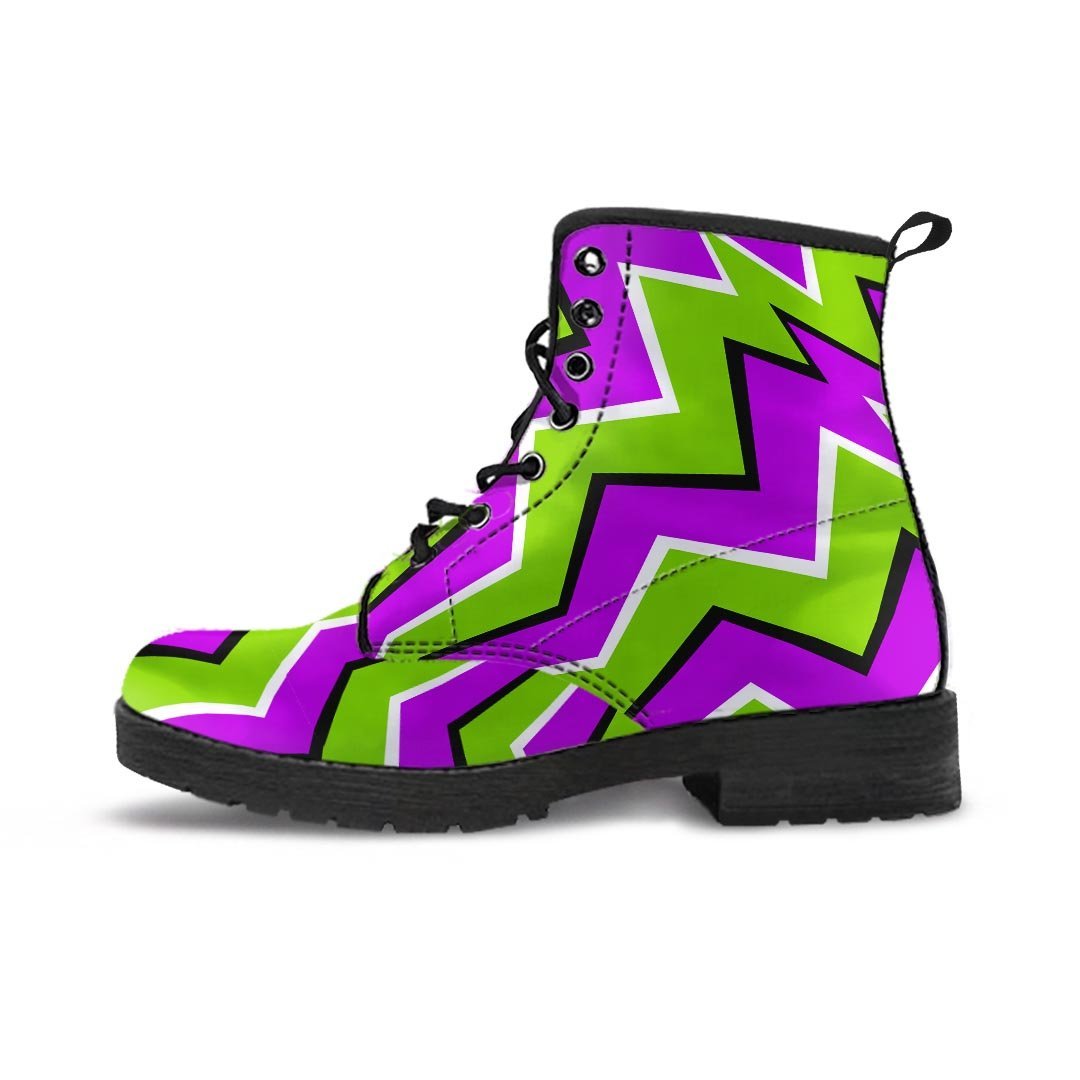 Zigzag Optical illusion Women's Boots-grizzshop