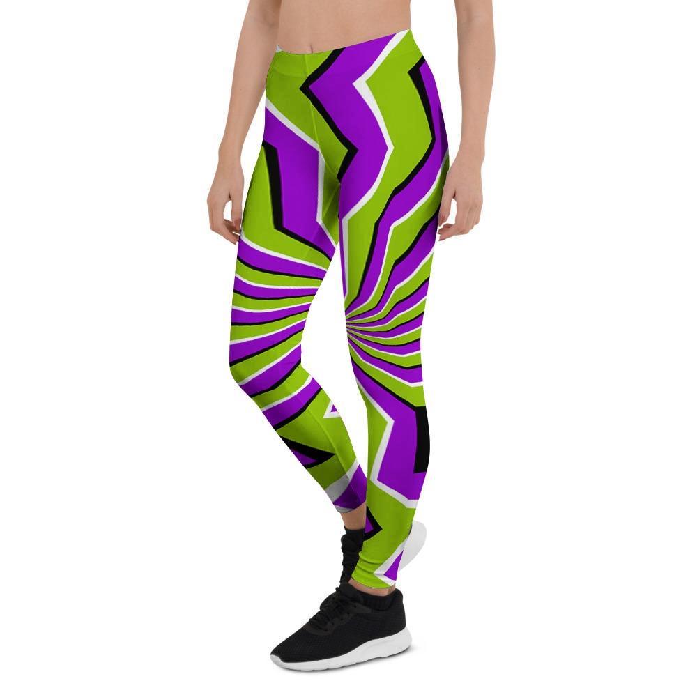 Zigzag Optical illusion Women's Leggings-grizzshop