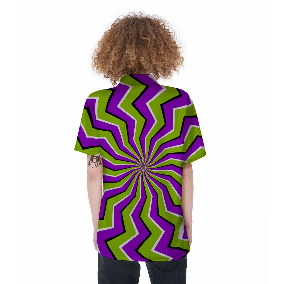 Zigzag Optical illusion Women's Short Sleeve Shirts-grizzshop