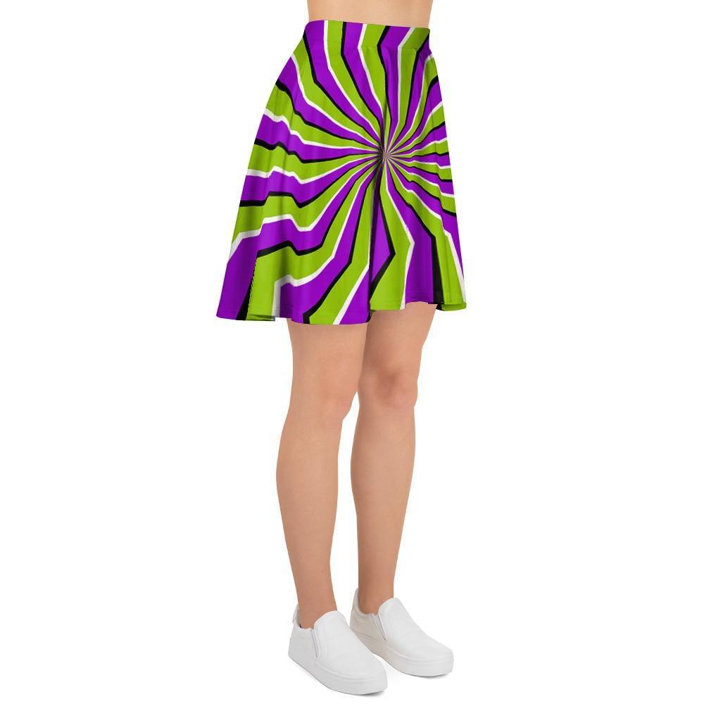 Zigzag Optical illusion Women's Skirt-grizzshop