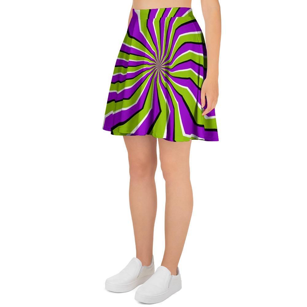 Zigzag Optical illusion Women's Skirt-grizzshop