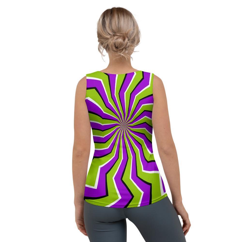 Zigzag Optical illusion Women's Tank Top-grizzshop