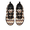 Zigzag Pixel Print Pattern Black Sneaker-grizzshop