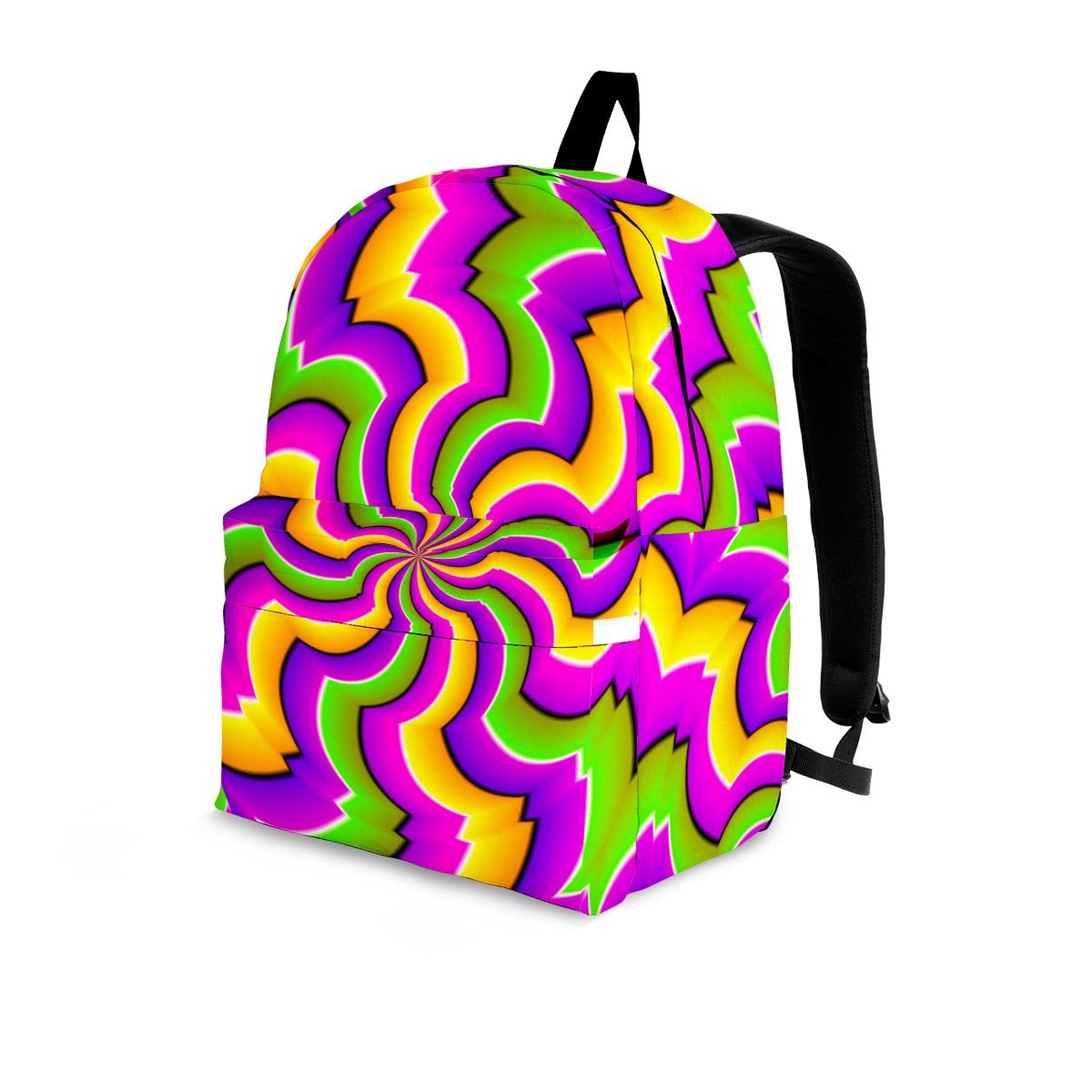Zigzag Psychedelic Optical illusion Backpack-grizzshop