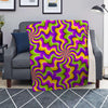 Zigzag Psychedelic Optical illusion Blanket-grizzshop