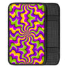 Zigzag Psychedelic Optical illusion Car Console Cover-grizzshop