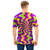 Zigzag Psychedelic Optical illusion Men T Shirt-grizzshop