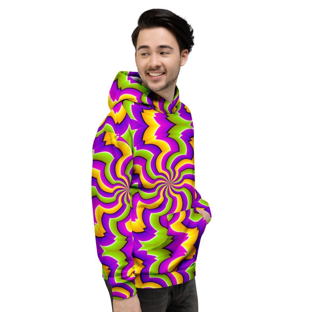 Zigzag Psychedelic Optical illusion Men's Hoodie-grizzshop
