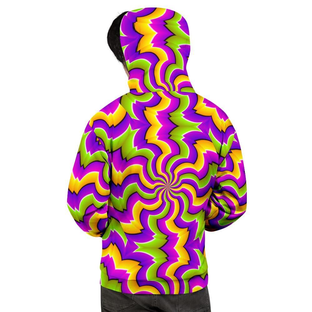 Zigzag Psychedelic Optical illusion Men's Hoodie-grizzshop
