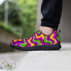 Zigzag Psychedelic Optical illusion Men's Sneakers-grizzshop