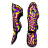 Zigzag Psychedelic Optical illusion Muay Thai Shin Guard-grizzshop