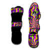 Zigzag Psychedelic Optical illusion Muay Thai Shin Guard-grizzshop