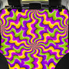Zigzag Psychedelic Optical illusion Pet Car Seat Cover-grizzshop