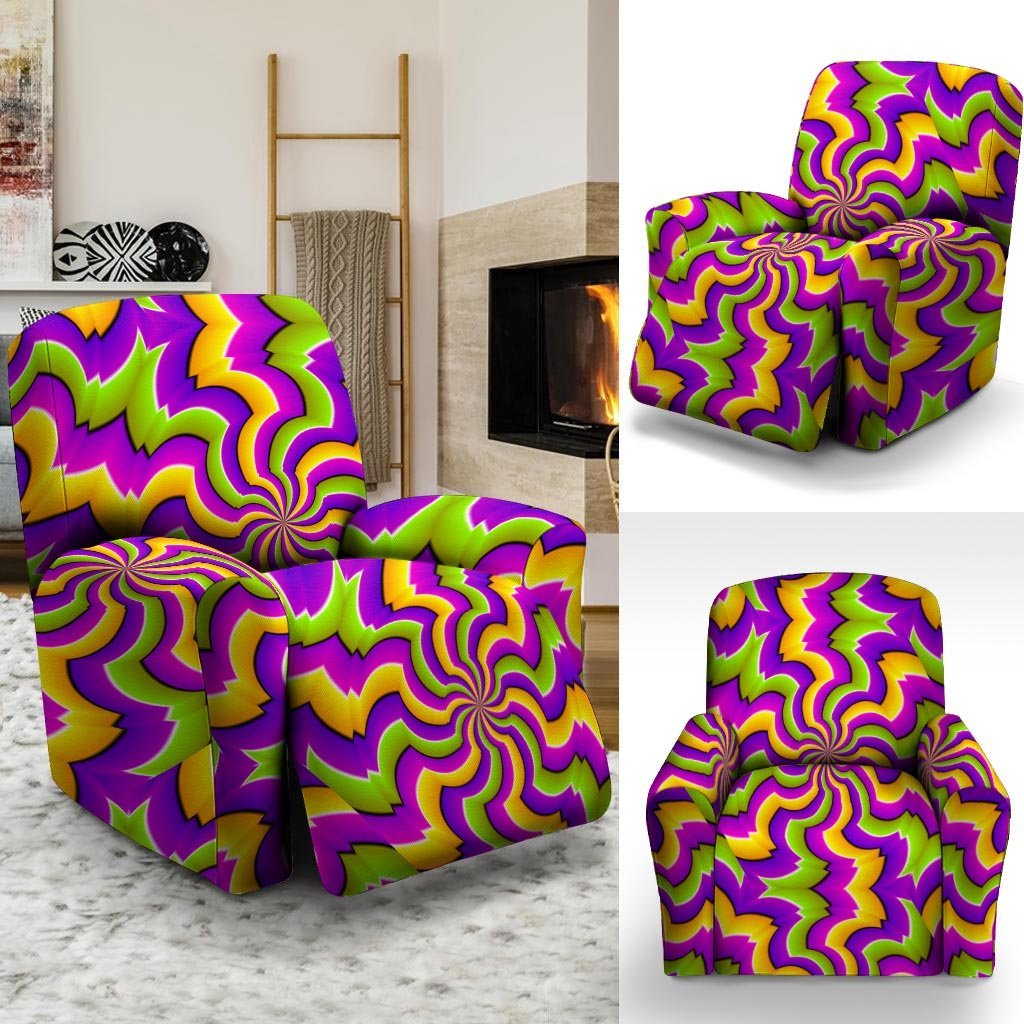 Zigzag Psychedelic Optical illusion Recliner Cover-grizzshop