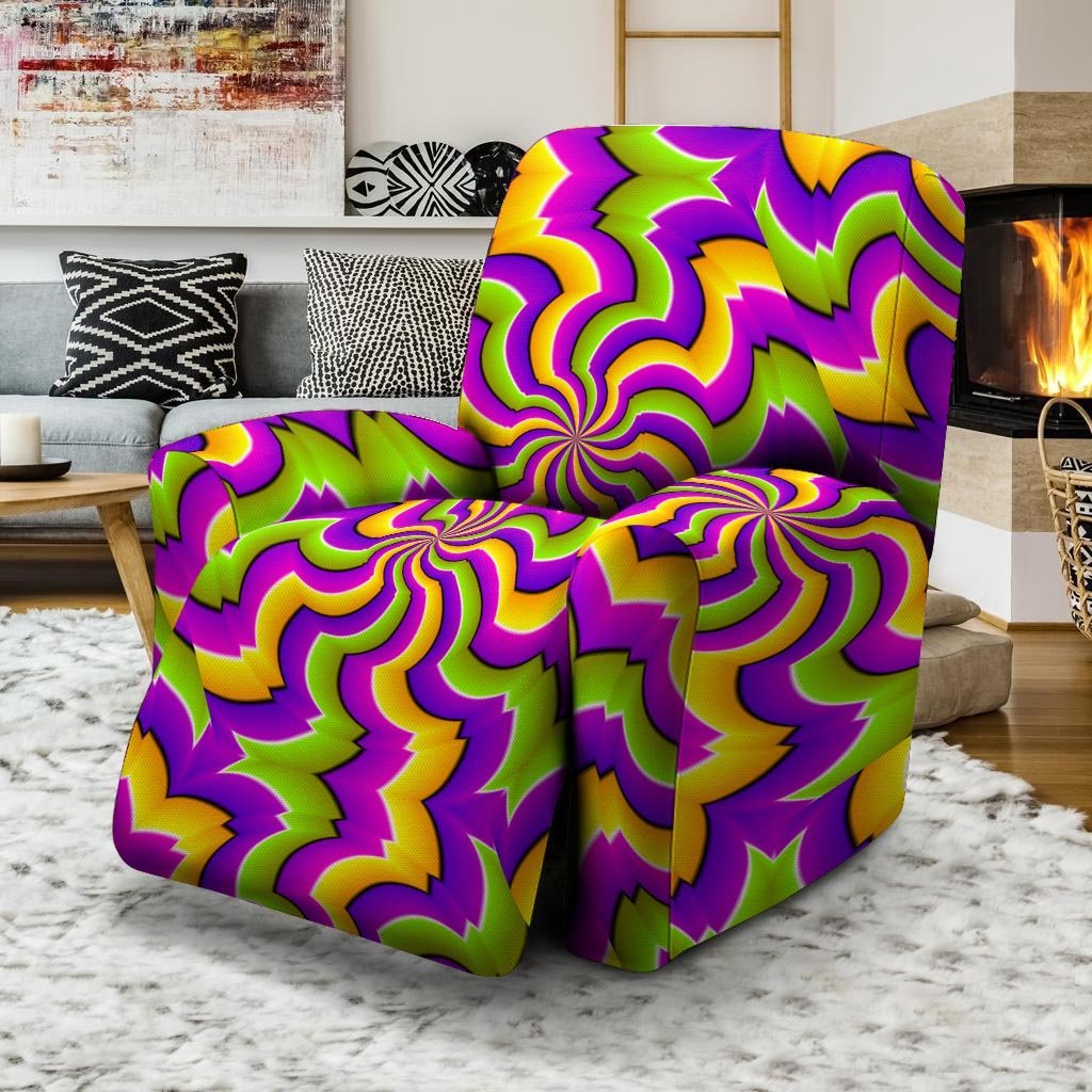 Zigzag Psychedelic Optical illusion Recliner Cover-grizzshop