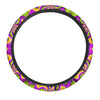Zigzag Psychedelic Optical illusion Steering Wheel Cover-grizzshop